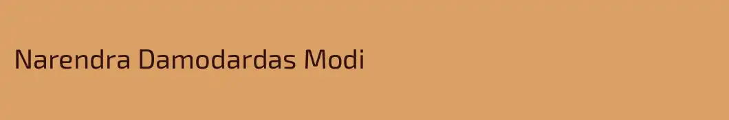 Narendra Damodardas Modi